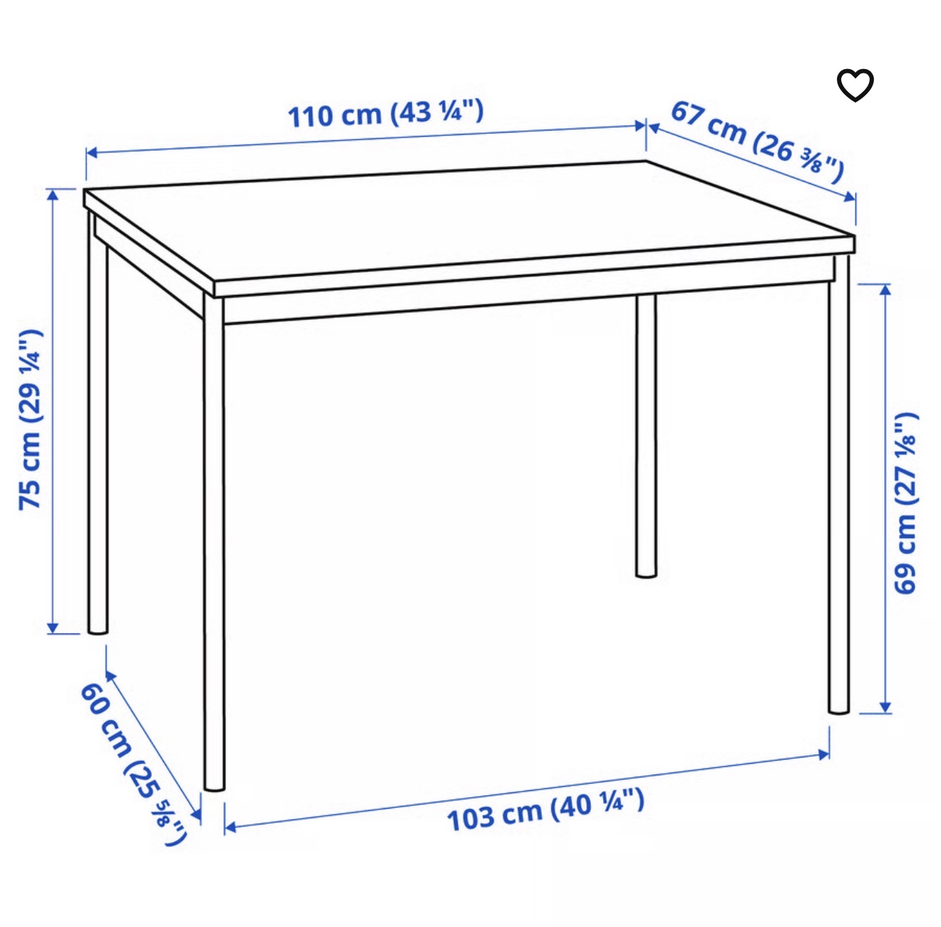 IKEA DINING TABLE WITH CHAIRS